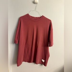 Maurices Rust Oversized Short Sleeve Tee XL Cotton Stretch